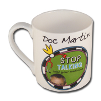 Doc Martin Mug, Green "Stop talking take your medicine"