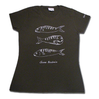 Doc Martin Ladies T-Shirtin Charcoalwith "Gone Bodmin"