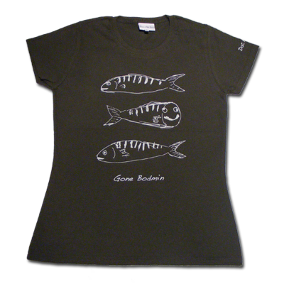 Doc Martin Ladies T-Shirtin Charcoalwith "Gone Bodmin"