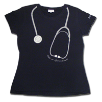 Doc Martin Ladies T-Shirtin Navy with"Make an appointment"