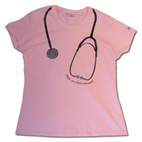 Doc Martin Ladies T-Shirtin Pink with"Make an appointment"