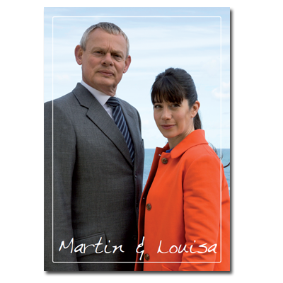 Doc Martin Doc and LouisaPostcard